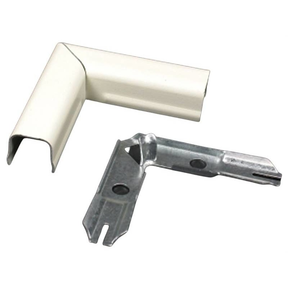 Lot of 4 WIREMOLD V711 IVORY 90DEG FLAT ELBOW